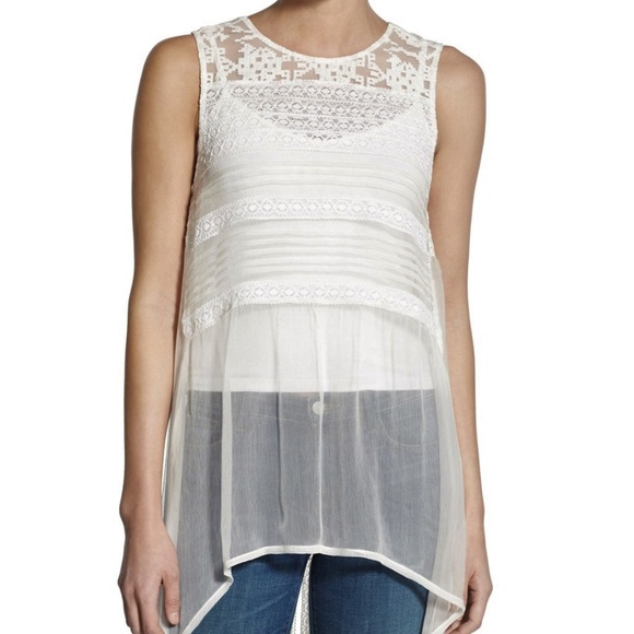 Willow & Clay Tops - Willow & Clay Lace Tunic Tank Top
